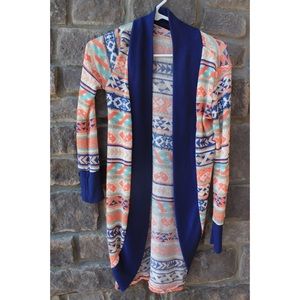 Aztec Print Cardigan